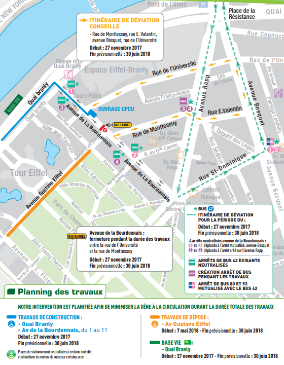 Planning travaux chauffage urbain