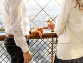 Visit with a glass of champagne