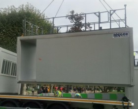 mise en place des structures de chantiers de la clôture 2017