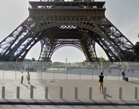 La future cloison de verre. crédit : Dietmar Feichtiner Architectes