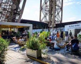 Vue sur la terrasse d'été au 1er étage