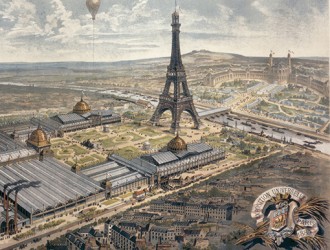 Drawing of the 1889 World's Fair