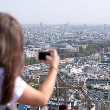 View from the second floor with visitors
