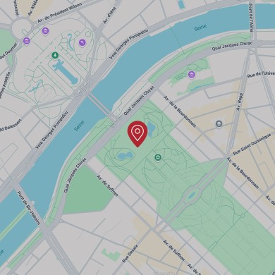 Mappa del quartiere della Torre Eiffel