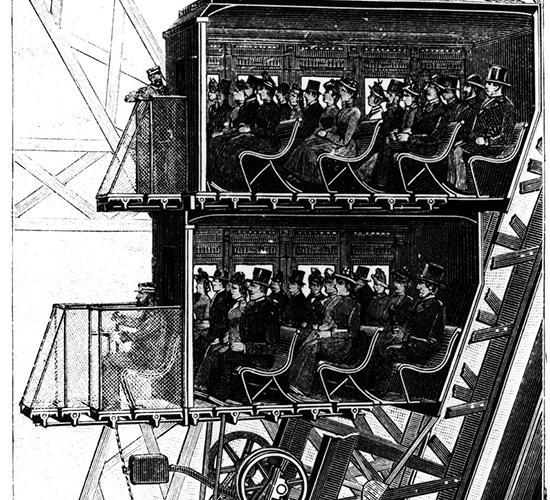 Eiffel Tower's lift