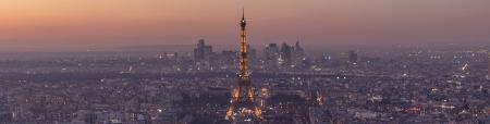 Vue sur la tour Eiffel depuis la tour Montparnasse