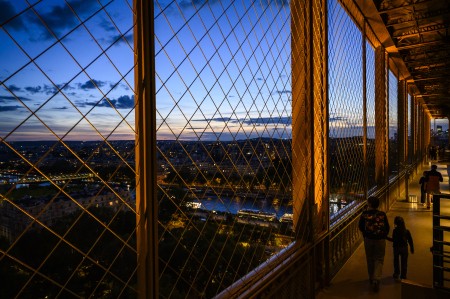 View from the first floor at night