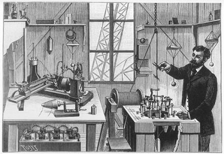 Laboratory for research on falling bodies