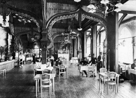 The dining room around 1889-1890