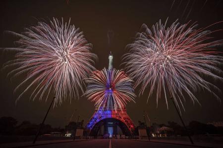 Fuegos artificiales del 14 de julio