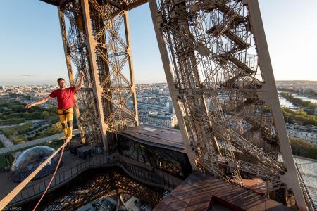 Nathan Paulin à la tour Eiffel