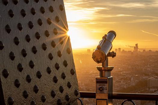 Larga vista desde la Torre Eiffel