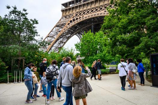 Visitantes de la Torre Eiffel
