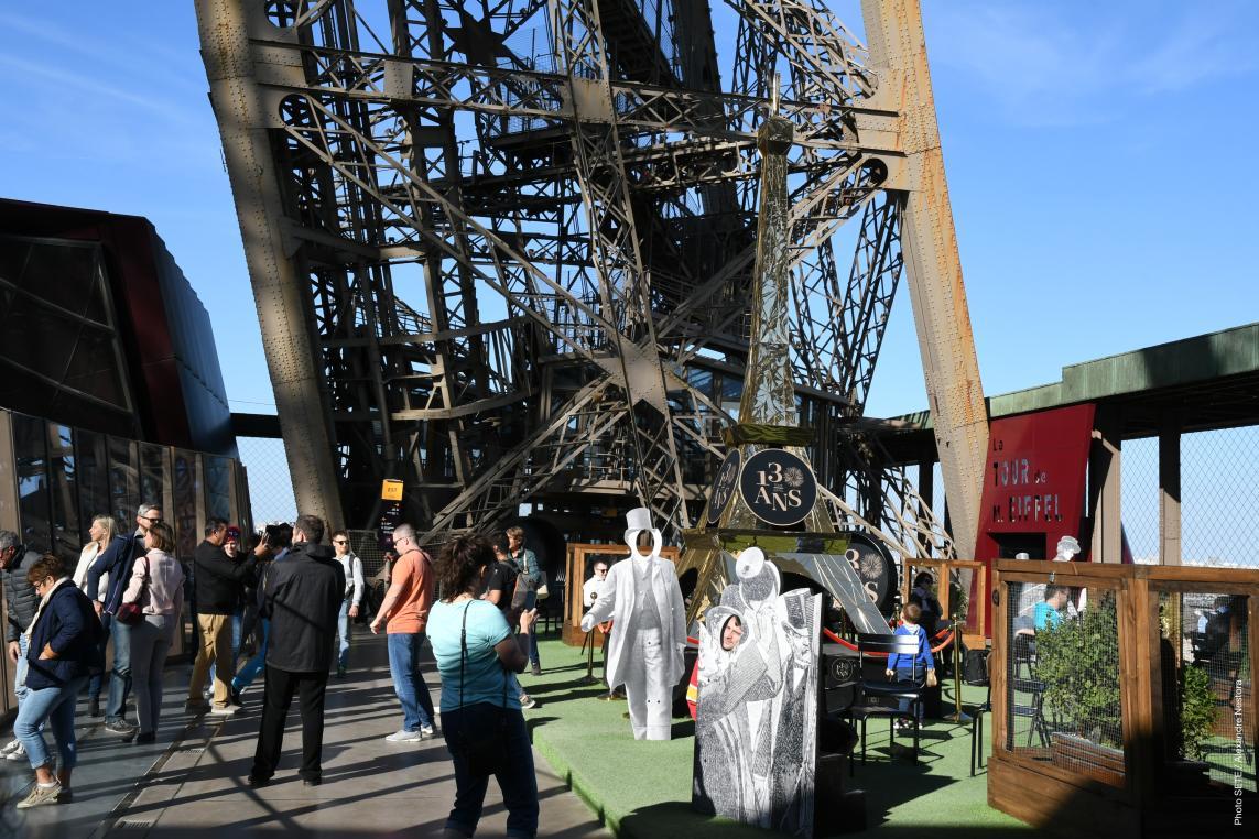 Photo de la terrasse tour Eiffel 2019