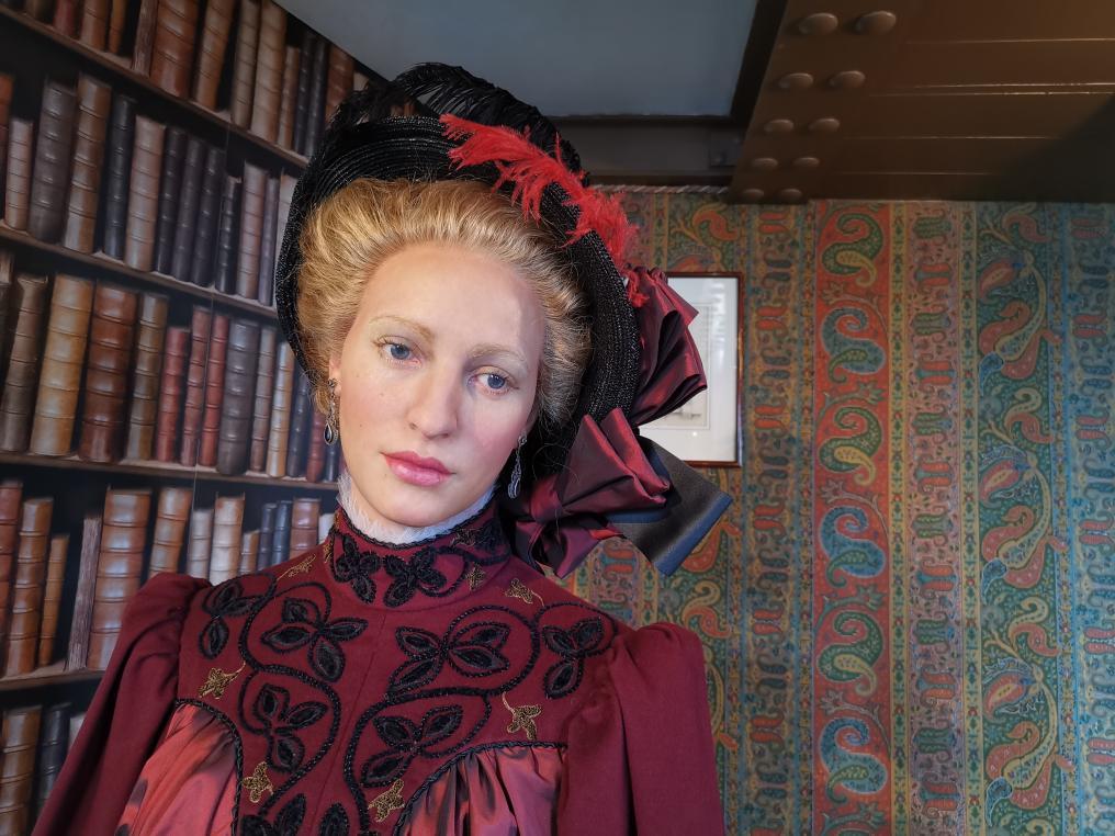 Claire Eiffel's wax statue In Gustave Eiffel's office