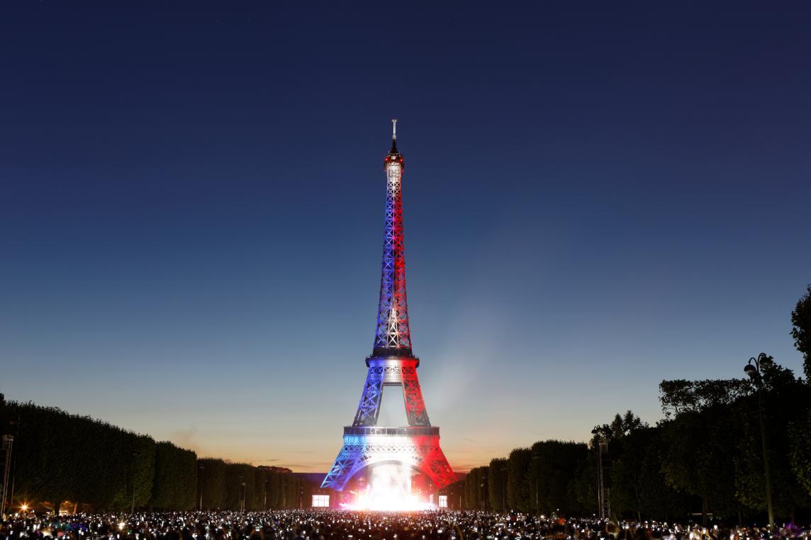 La tour Eiffel le 14 juillet