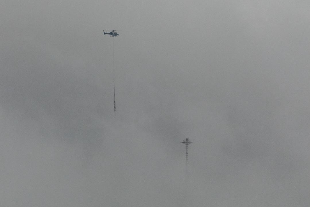 Pose de l'antenne TDF