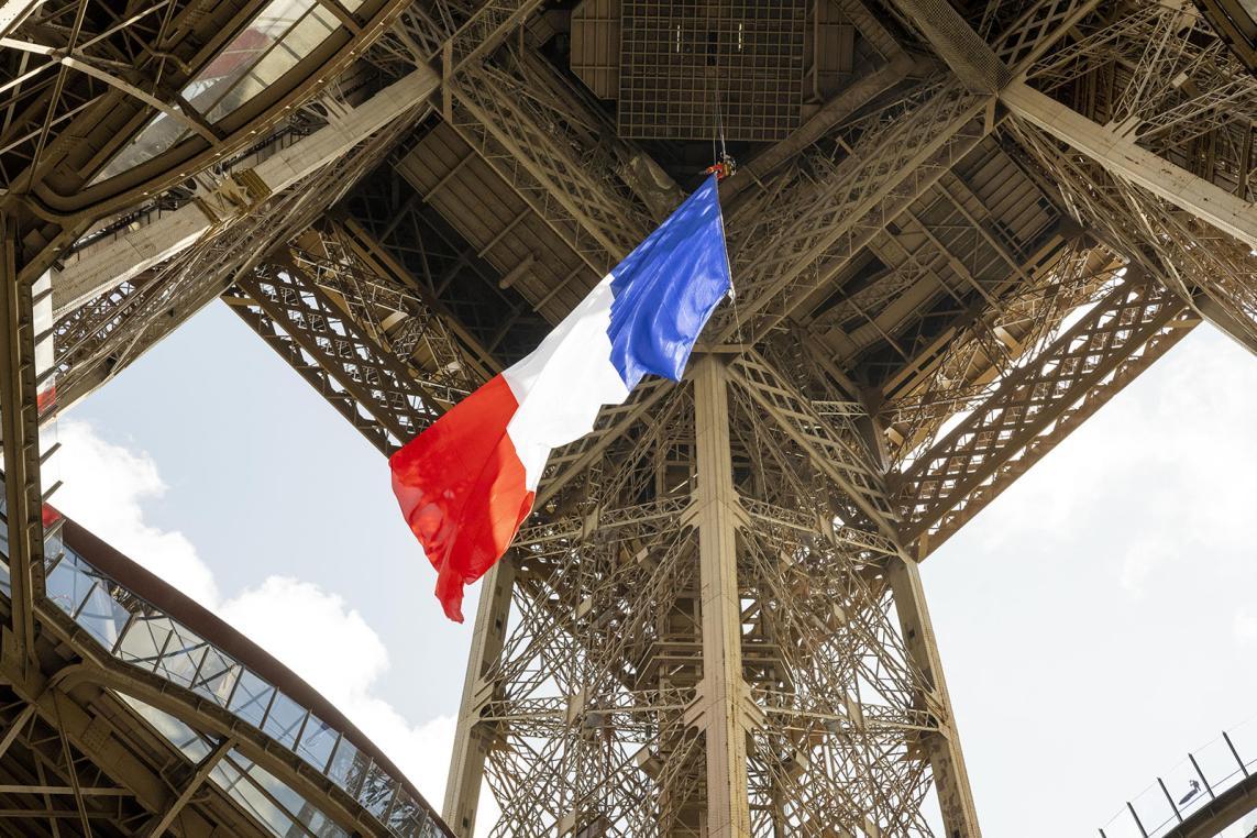 Ceremony on the esplanade for the 80th anniversary of the Liberation of Paris