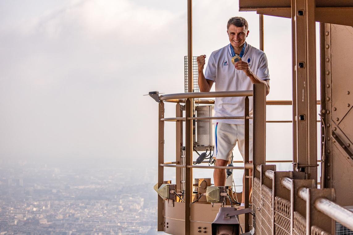 Nicolas Gestin à la tour Eiffel