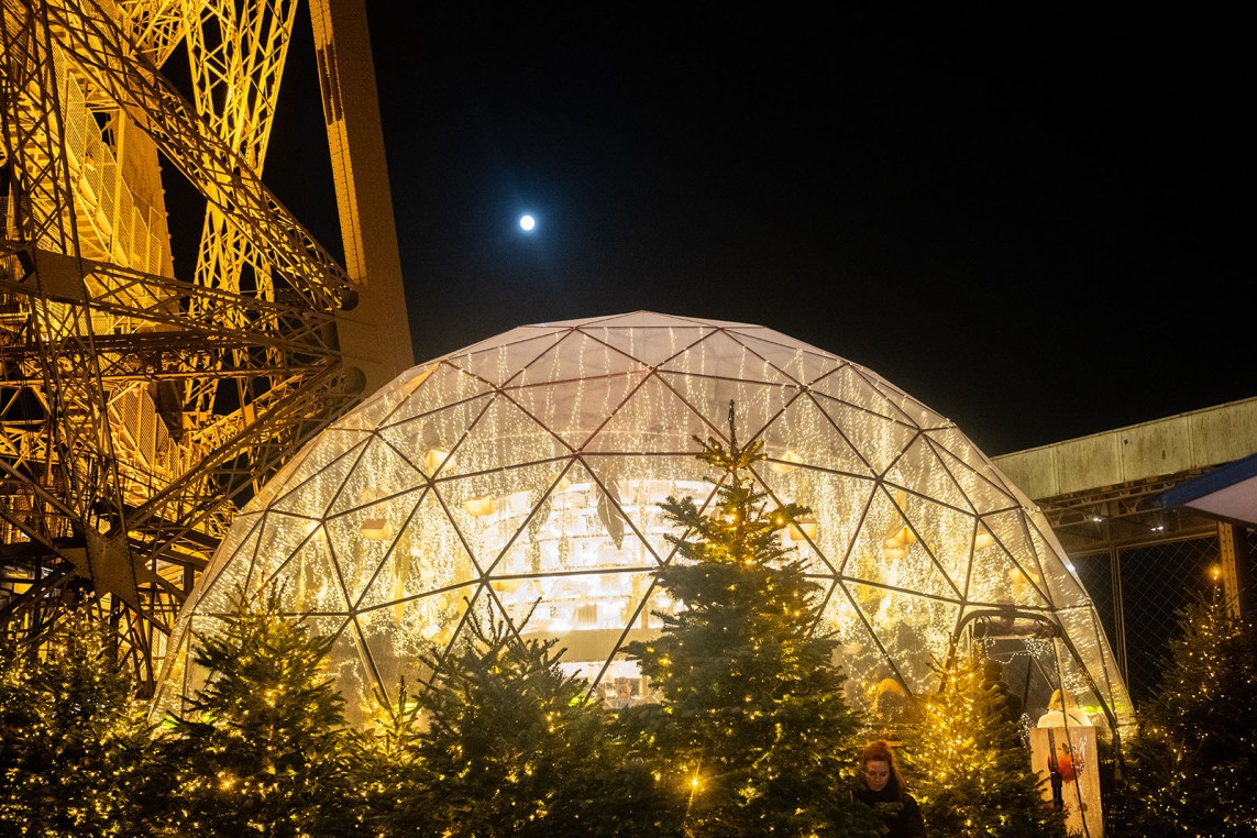 Winter bubble on the first-floor terrace