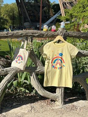 Rainbow totebag and tee-shirt