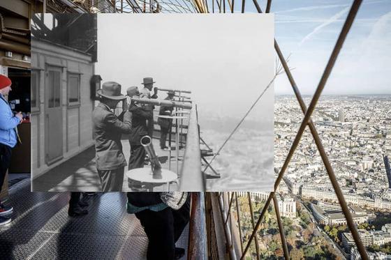 En la cima de la Torre Eiffel, nivel superior