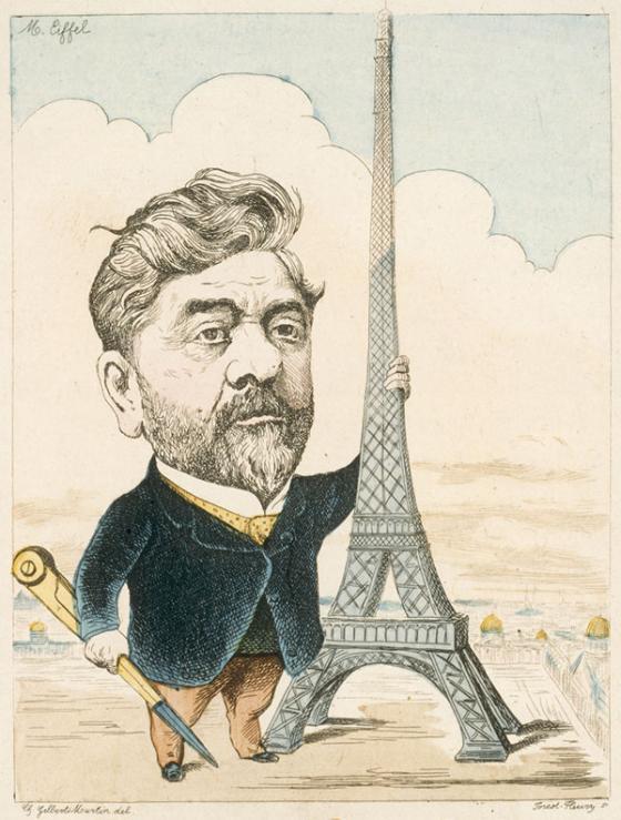 Caricature de Gustave Eiffel