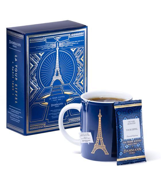 Photo du coffret de thé Tour Eiffel de Dammann Frères