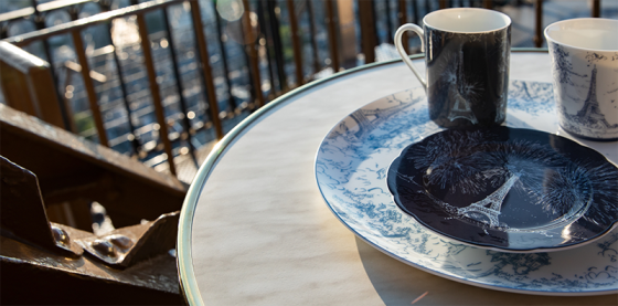 Collection Bernardaud en vente sur la boutique en ligne tour Eiffel