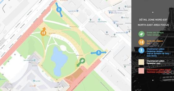 Plan d'accès à la Tour jardin est