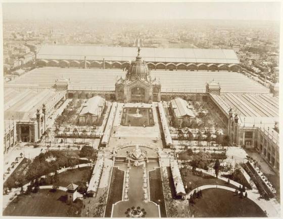 Vue exposition universelle depuis la Tour 