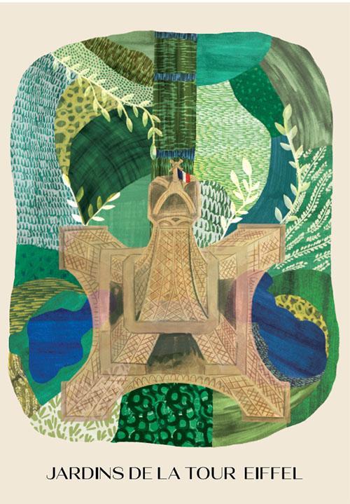 Carnet de la collection intitulée Jardins de la tour Eiffel