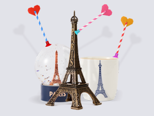 Tour Eiffel miniature et boule à neige